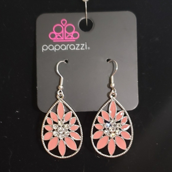 Paparazzi Earrings - Floral Morals Orange